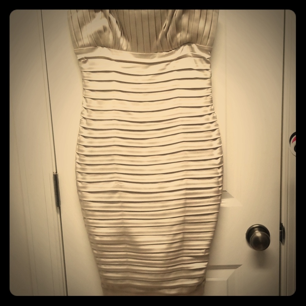Size 2 champagne bandage dress